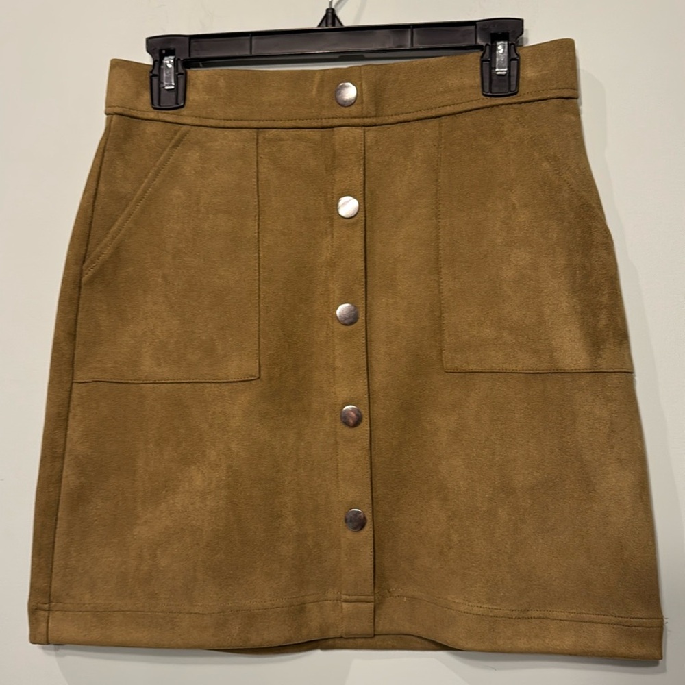Cato soft velour faux suede skirt Size S